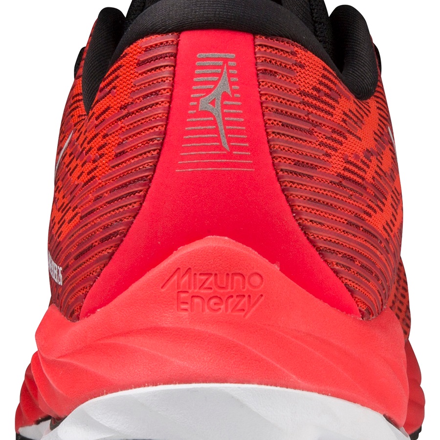 Red / White / Black Men's Mizuno Wave Rider 26 Running Shoes | Philippines-691805