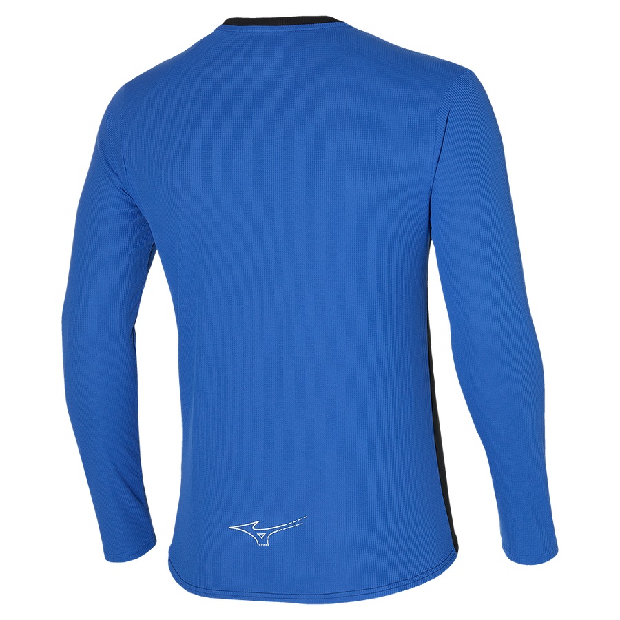 Royal Men's Mizuno Dryaeroflow Ls Hz Tops | Philippines-947850