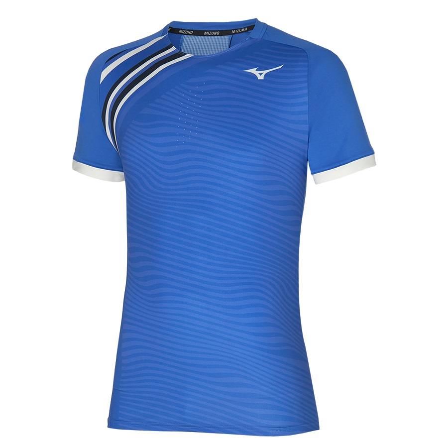 Royal Men\'s Mizuno Shadow Graphic Tee | Philippines-419765