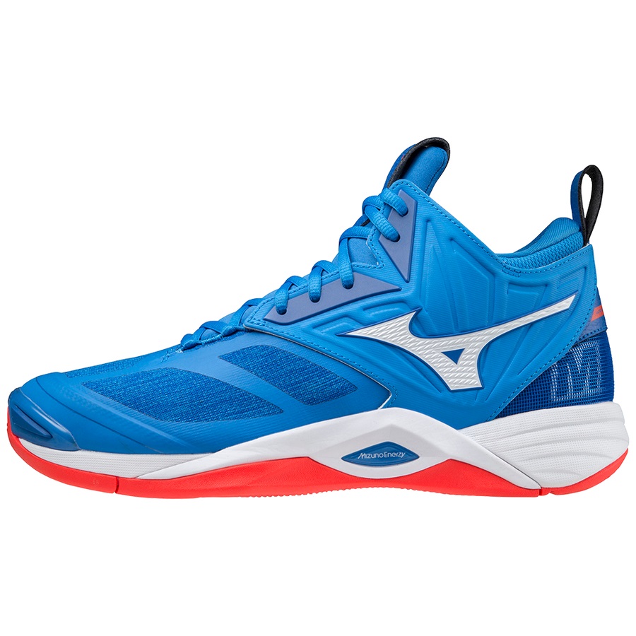 Royal Men\'s Mizuno Wave Momentum 2 Mid Volleyball Shoes | Philippines-549108