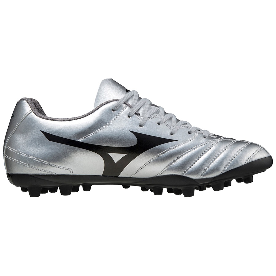 Silver / Black Men's Mizuno Monarcida II SEL AG Football Boots | Philippines-098735