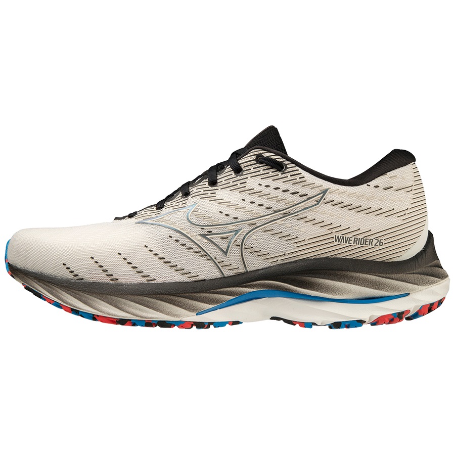 Silver Men\'s Mizuno Wave Rider 26 Running Shoes | Philippines-296403