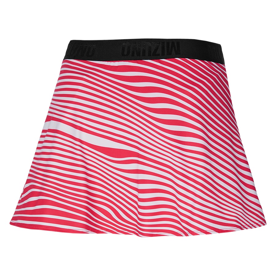 Stripes / Red Women's Mizuno Flying Skirts | Philippines-490615