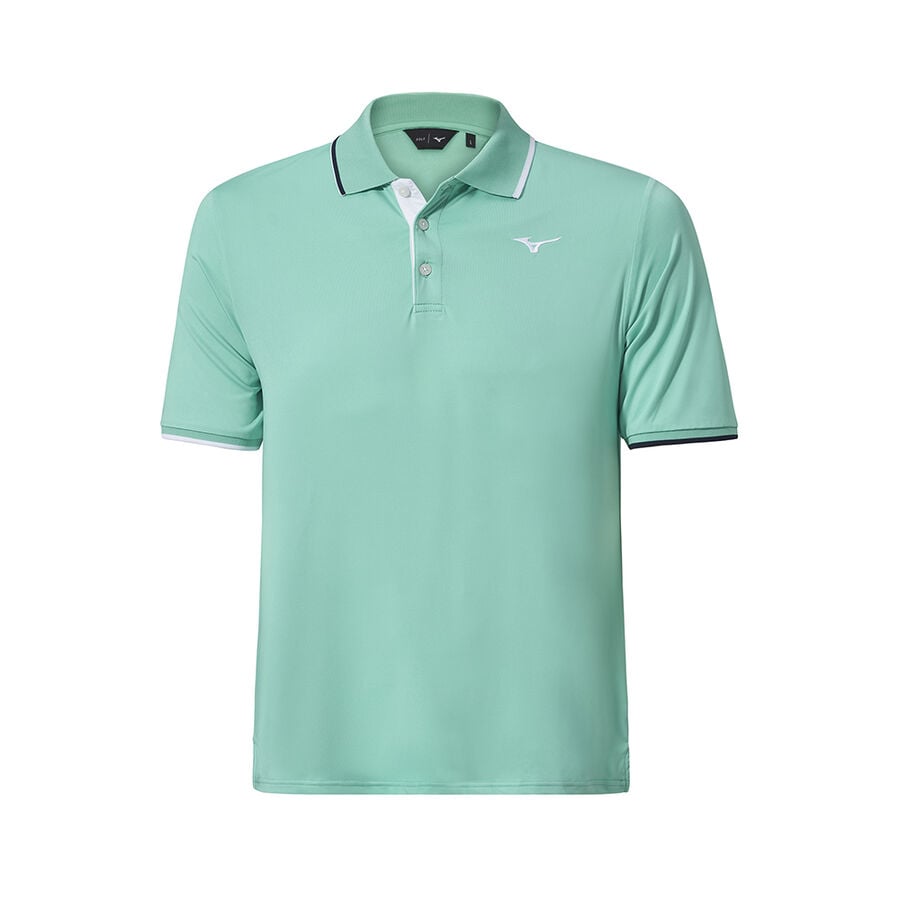 Turquoise Men\'s Mizuno QD Comp Plus Polo Tops | Philippines-107348