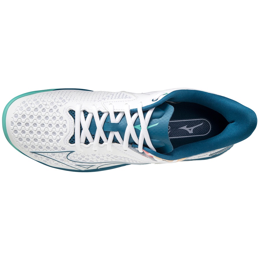 Turquoise Men's Mizuno Wave Exceed Tour 5 AC Tennis Shoes | Philippines-364702