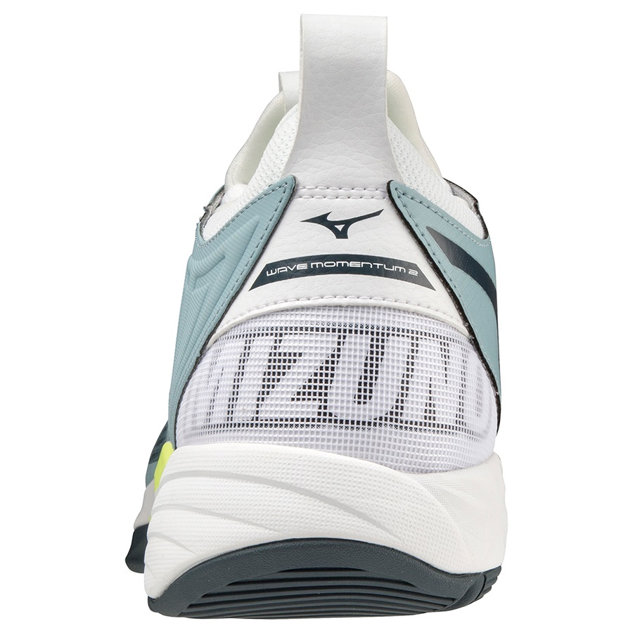 Turquoise Men's Mizuno Wave Momentum 2 Volleyball Shoes | Philippines-894035