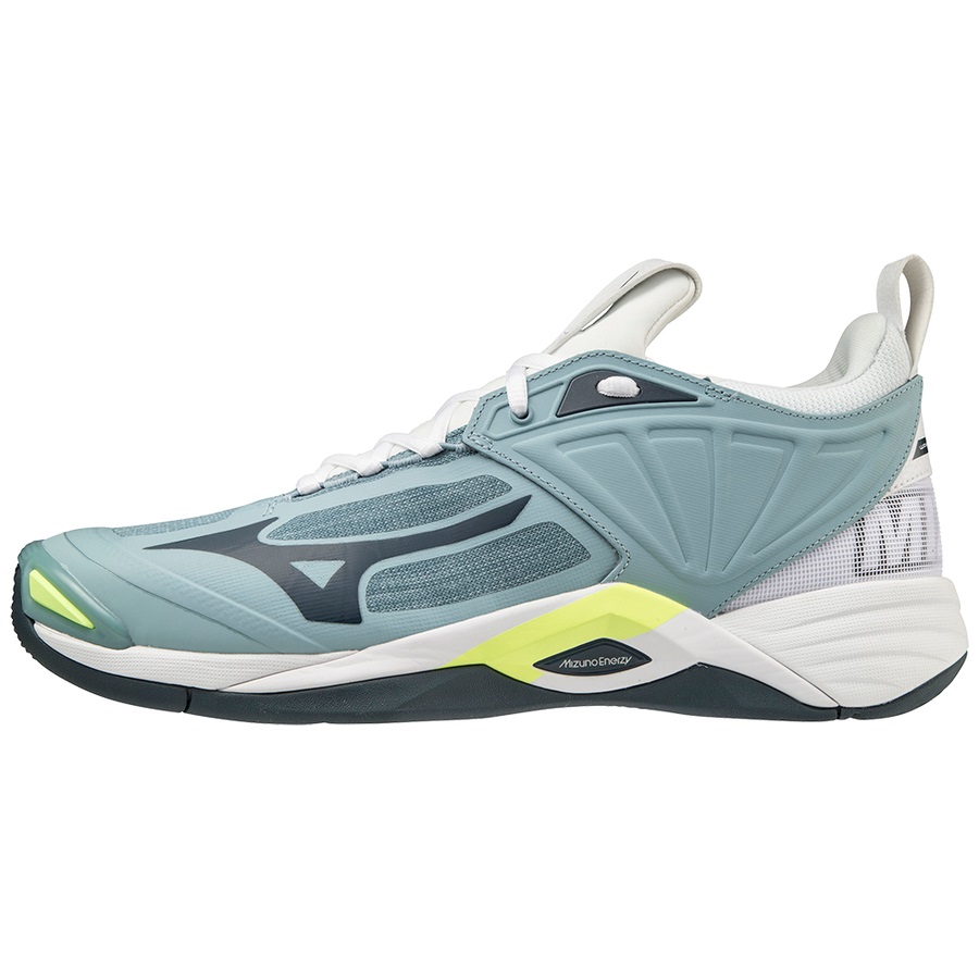 Turquoise Men\'s Mizuno Wave Momentum 2 Volleyball Shoes | Philippines-894035