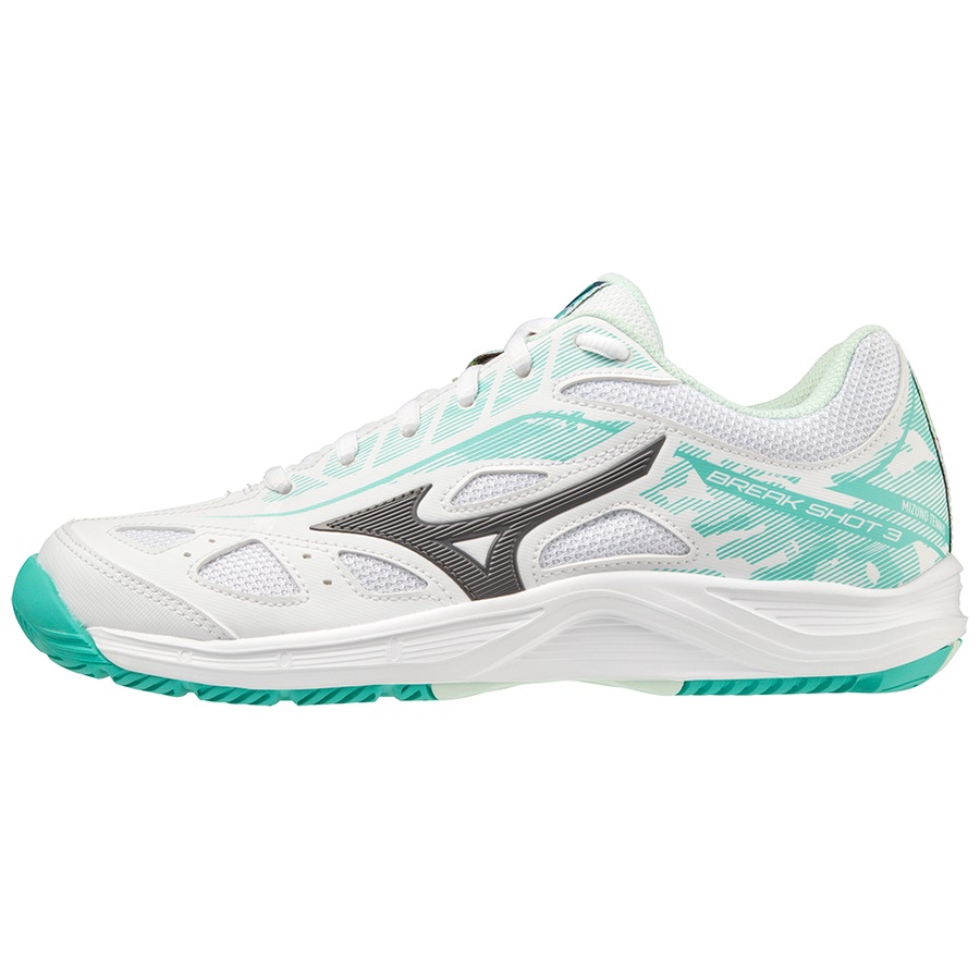 Turquoise Women\'s Mizuno Breakshot 3 AC Tennis Shoes | Philippines-537482