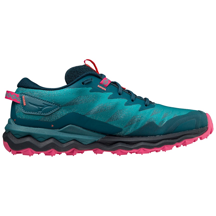 Turquoise Women's Mizuno Wave Daichi 7 Trail Running Shoes | Philippines-715920