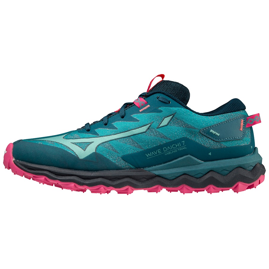 Turquoise Women\'s Mizuno Wave Daichi 7 Trail Running Shoes | Philippines-715920