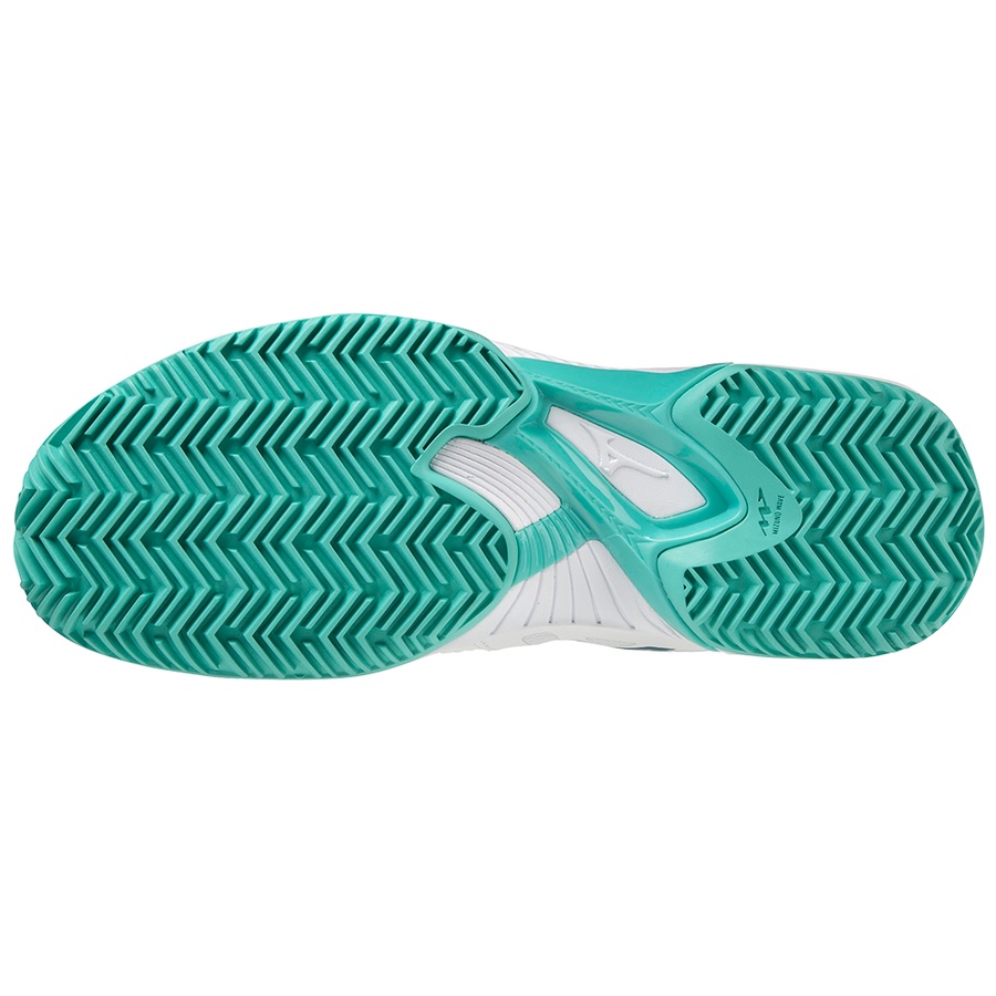 Turquoise Women's Mizuno Wave Exceed Tour 5 CC Tennis Shoes | Philippines-196780