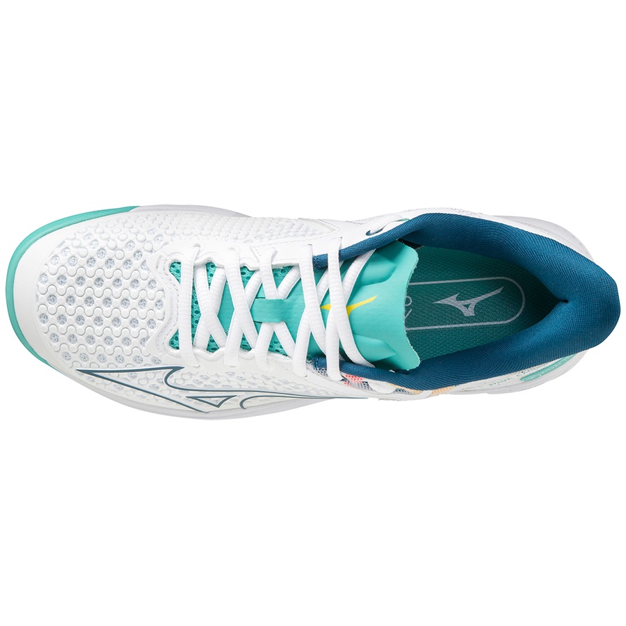 Turquoise Women's Mizuno Wave Exceed Tour 5 CC Tennis Shoes | Philippines-196780