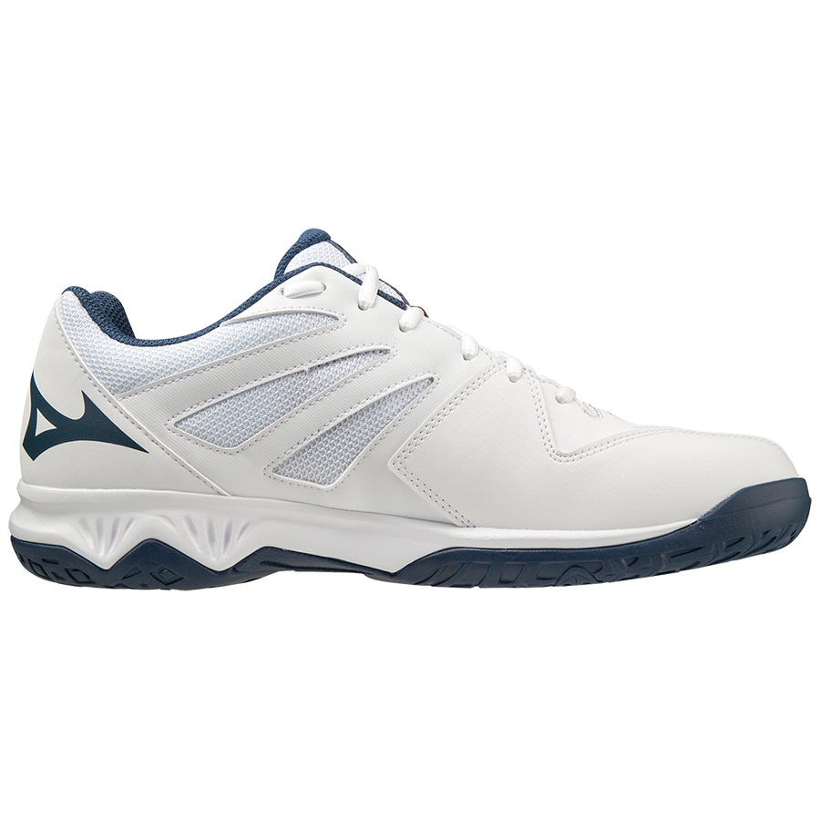 White / Dark Men's Mizuno Thunder Blade 3 Volleyball Shoes | Philippines-697134