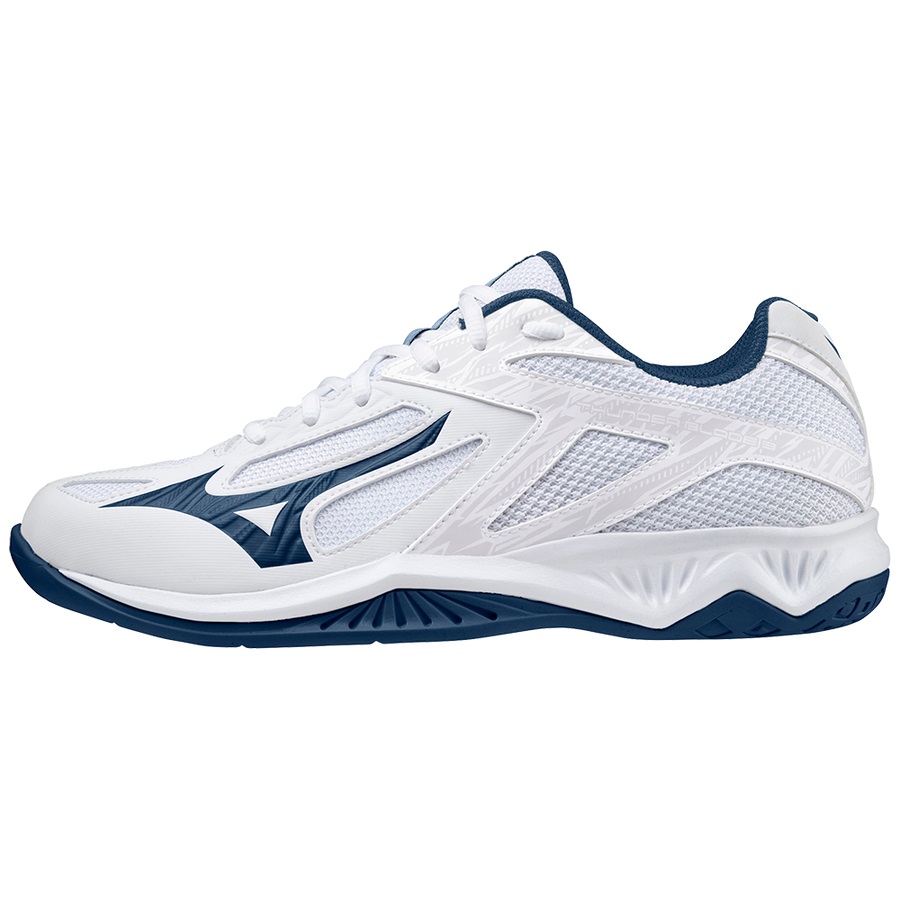 White / Dark Men\'s Mizuno Thunder Blade 3 Volleyball Shoes | Philippines-697134