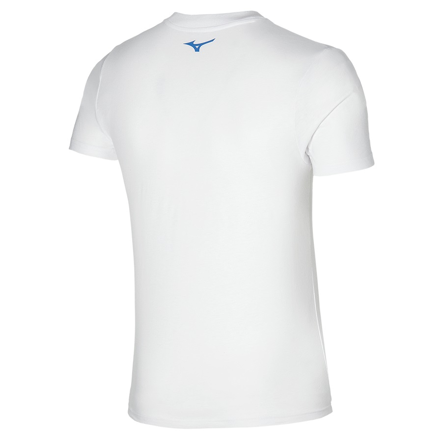 White Men's Mizuno Graphic Tee | Philippines-356129