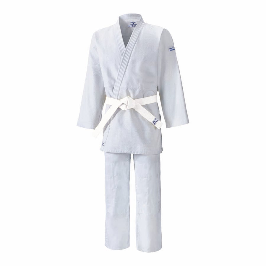 White Men\'s Mizuno Kodomo 2 with belt Judo Gi | Philippines-716920