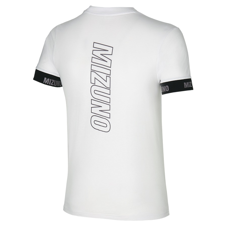 White Men's Mizuno Mizuno Tee | Philippines-126958