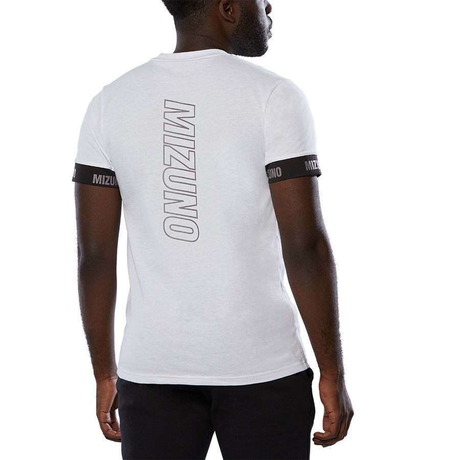 White Men's Mizuno Mizuno Tee | Philippines-126958