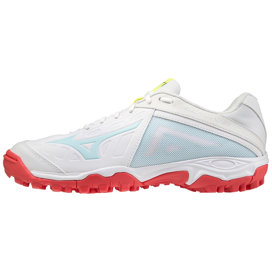 White Men\'s Mizuno Wave Lynx Field Hockey Shoes | Philippines-721536