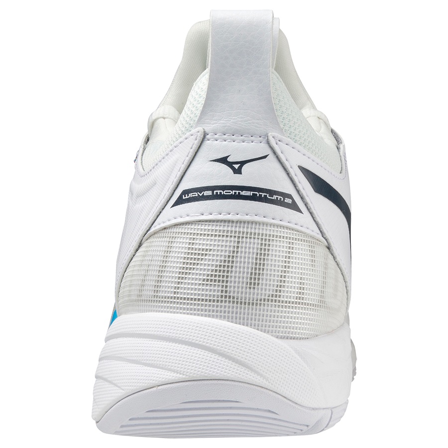 White Men's Mizuno Wave Momentum 2 Volleyball Shoes | Philippines-481652