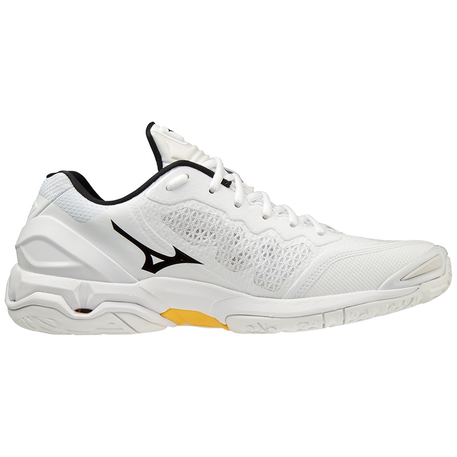 White Men's Mizuno Wave Stealth V Handball Shoes | Philippines-017524