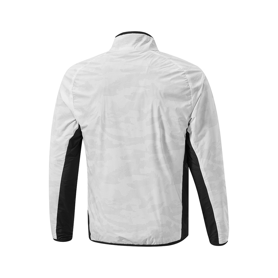 White Men's Mizuno Winter Stretch Full Zip Tops | Philippines-706812