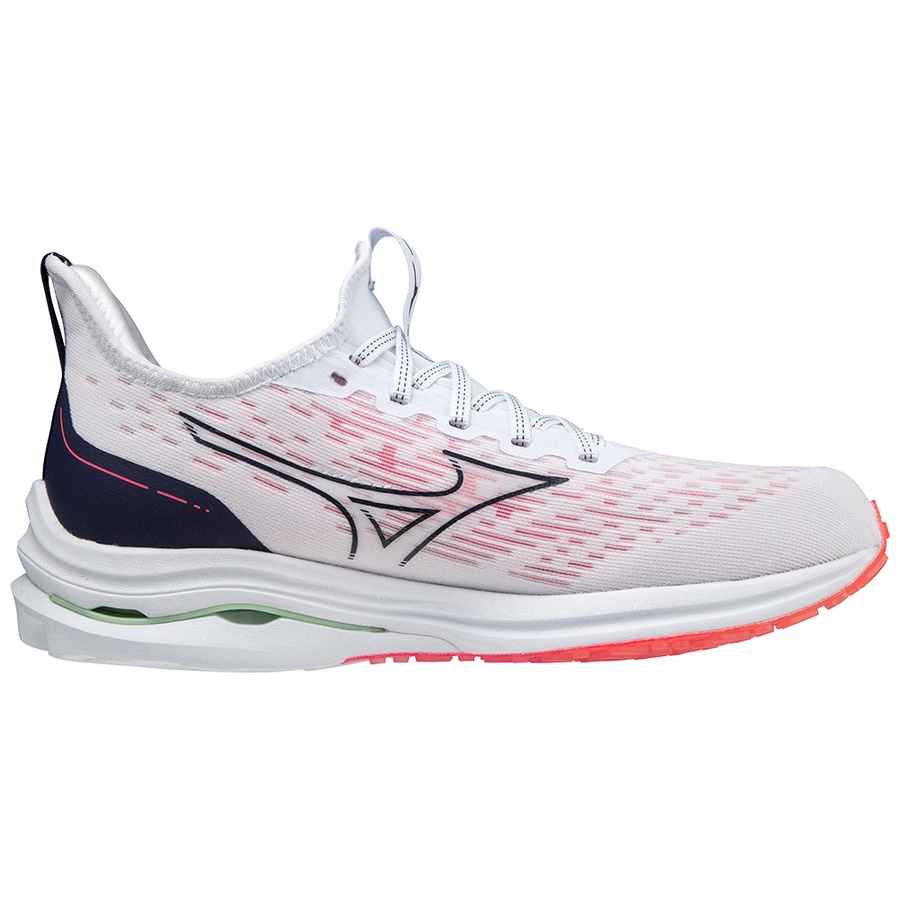 White / Navy / Pink Women's Mizuno Wave Rider Neo 2 Running Shoes | Philippines-314792