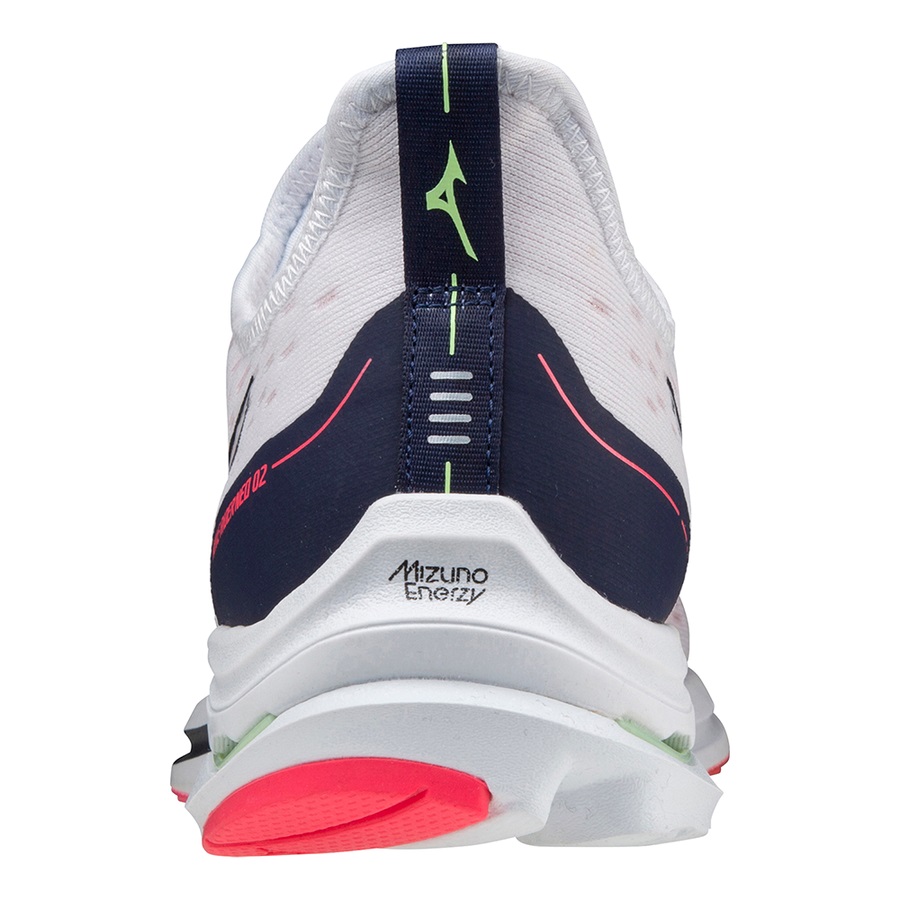 White / Navy / Pink Women's Mizuno Wave Rider Neo 2 Running Shoes | Philippines-314792