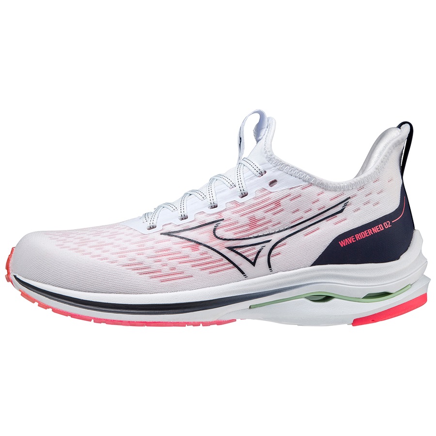 White / Navy / Pink Women\'s Mizuno Wave Rider Neo 2 Running Shoes | Philippines-314792