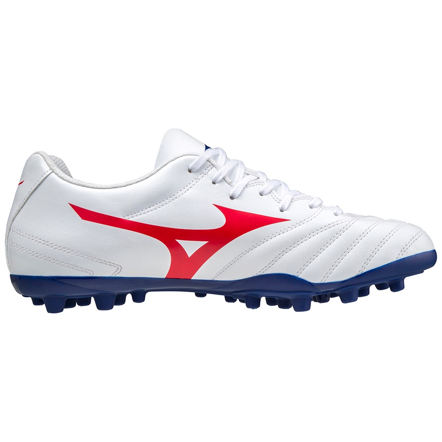 White / Red Men's Mizuno Monarcida II SEL AG Football Boots | Philippines-586247