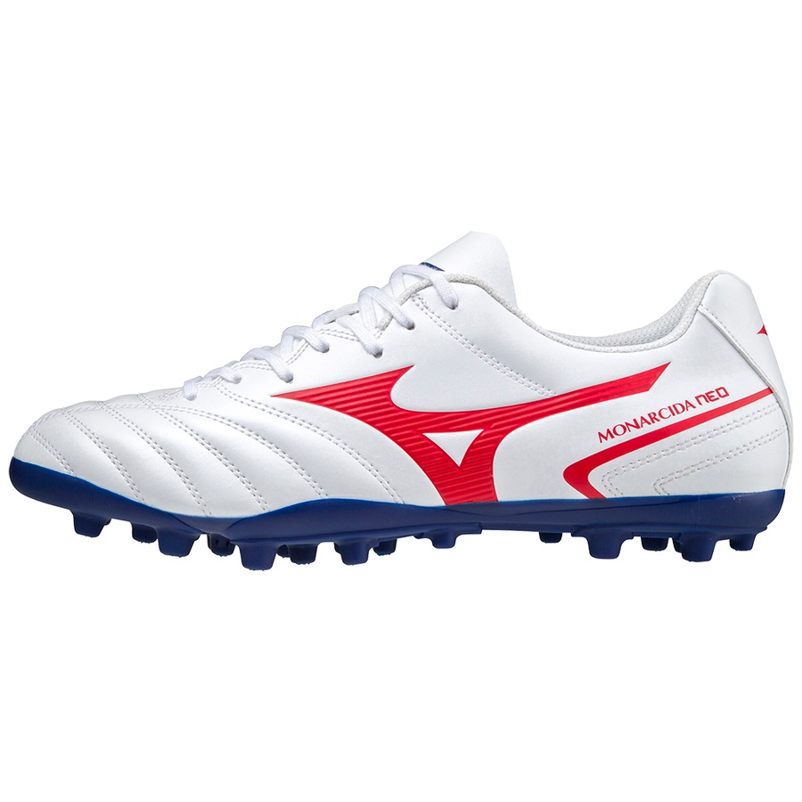 White / Red Men\'s Mizuno Monarcida II SEL AG Football Boots | Philippines-586247