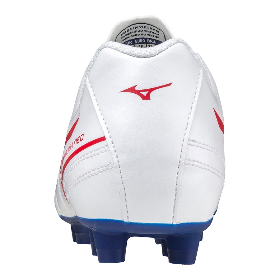 White / Red Men's Mizuno Monarcida II SEL Jr Football Boots | Philippines-602549