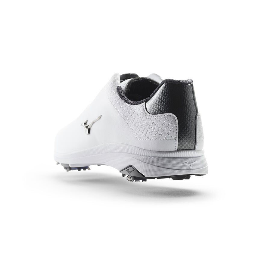 White / Silver Men's Mizuno Nexlite Pro Boa Golf Shoes | Philippines-180965