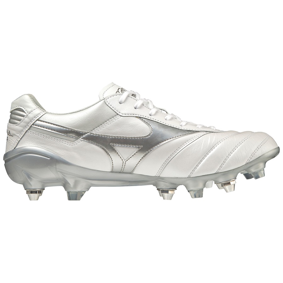 White / Silver Women's Mizuno Morelia DNA Japan Mx Football Boots | Philippines-142675