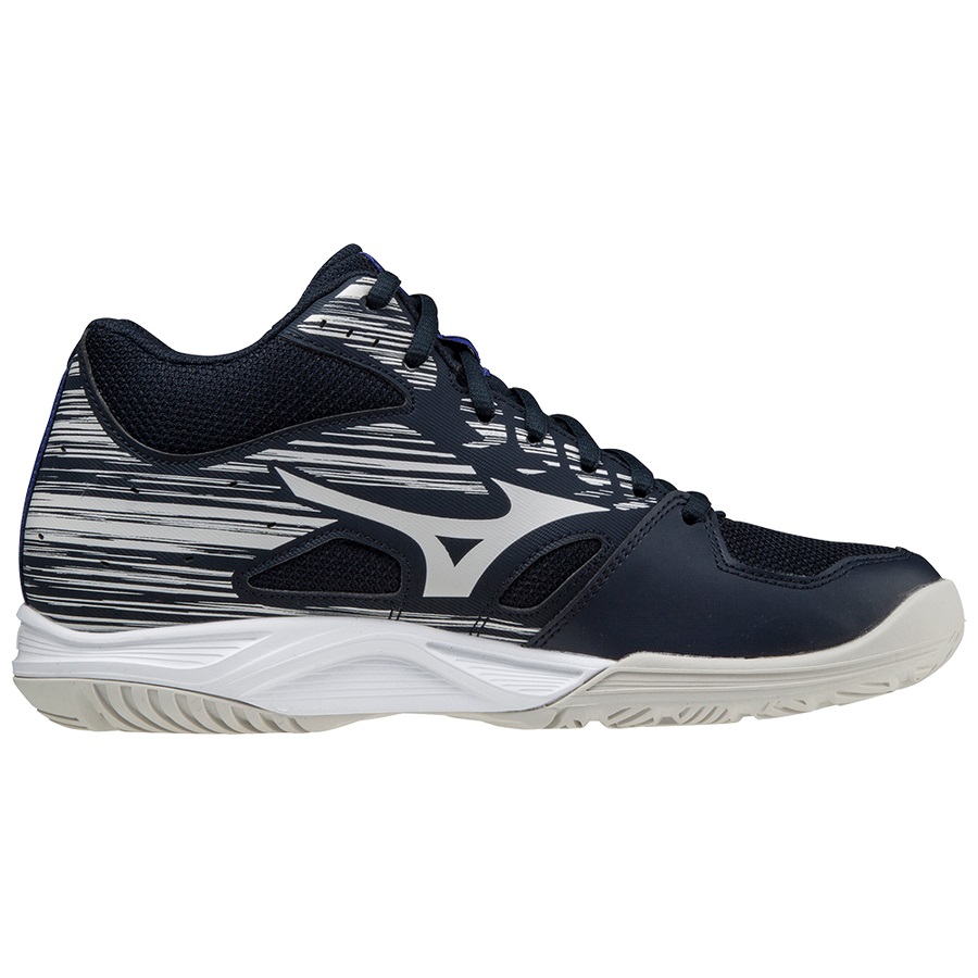 White Women's Mizuno Stealth Star Mid Jr Handball Shoes | Philippines-239780