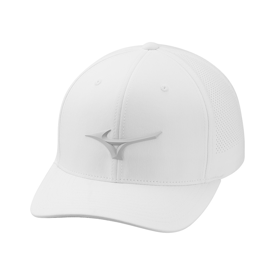 White Women\'s Mizuno Tour Vent Adjustable Sports Headwear | Philippines-803965