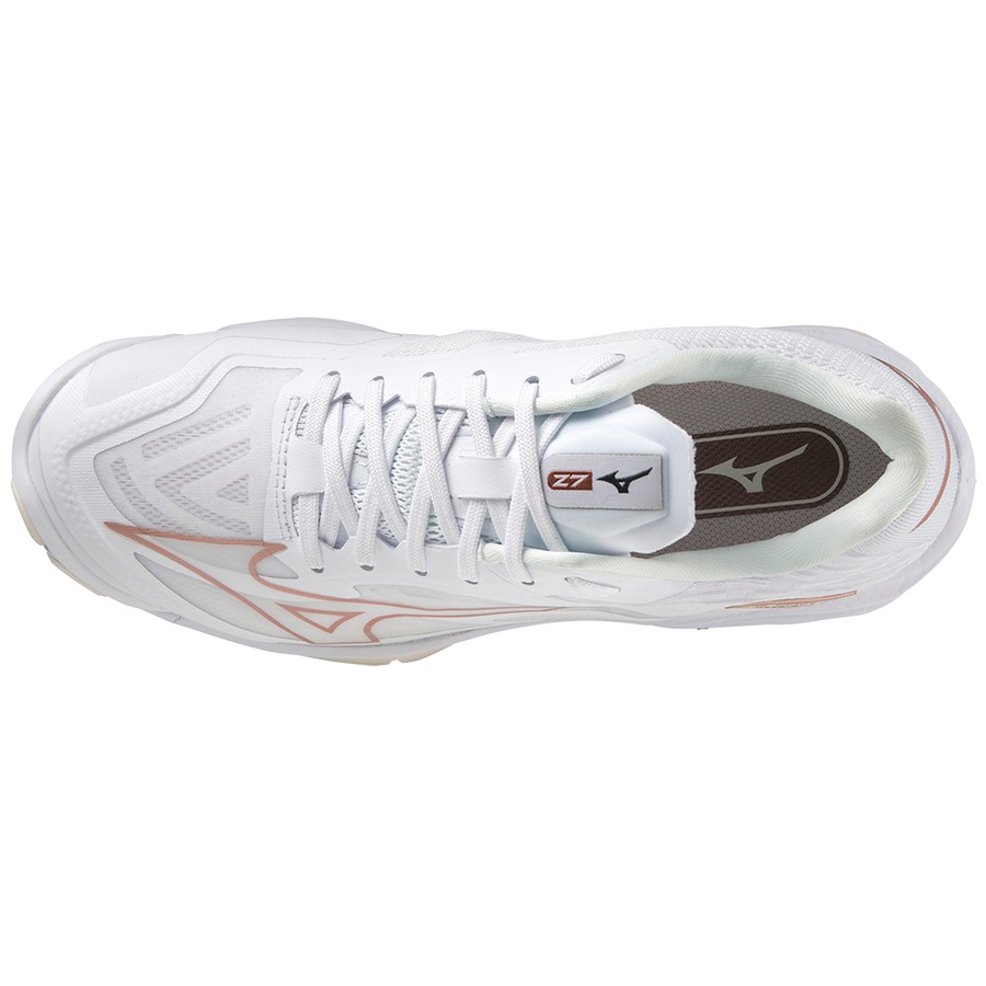 White Women's Mizuno Wave Lightning Z7 Volleyball Shoes | Philippines-254309