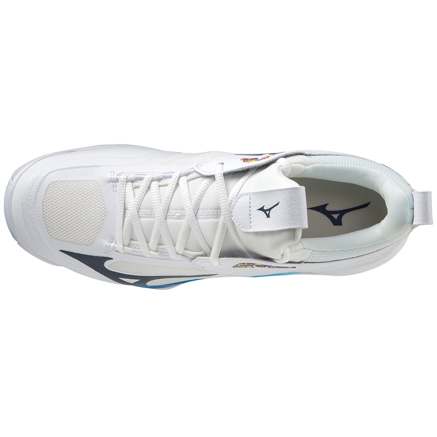 White Women's Mizuno Wave Momentum 2 Volleyball Shoes | Philippines-628705