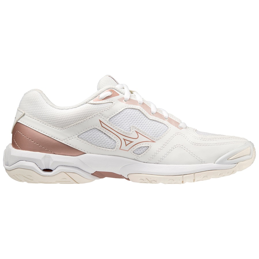 White Women's Mizuno Wave Phantom 3 Handball Shoes | Philippines-267953