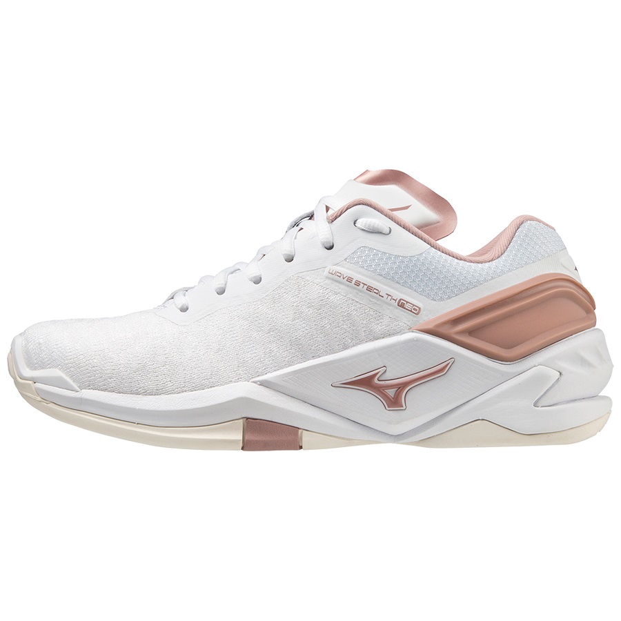 White Women\'s Mizuno Wave Stealth Neo Handball Shoes | Philippines-082916