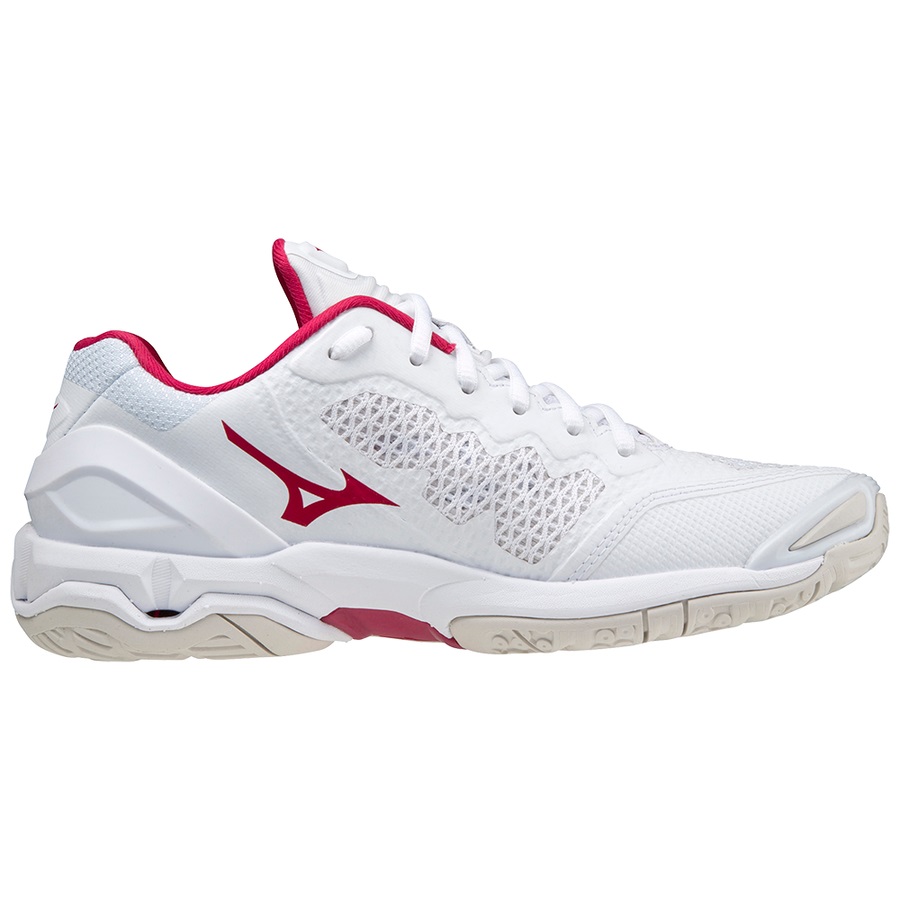 Width / Red Women's Mizuno Wave Stealth V Handball Shoes | Philippines-617435