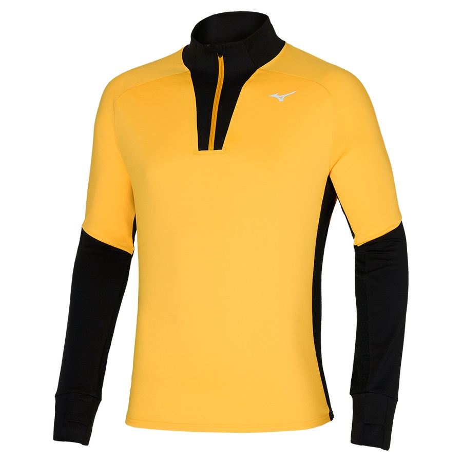 Yellow Men\'s Mizuno Warmalite Hz Tops | Philippines-841523