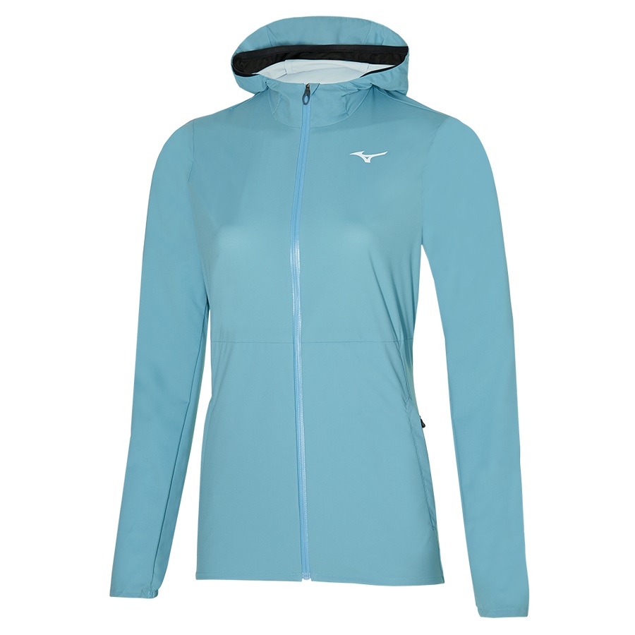 Azure Women's Mizuno Waterproof 20K Jackets | Philippines-067915