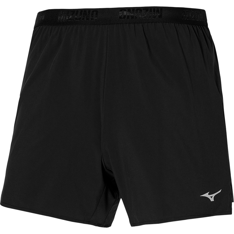 Black Men's Mizuno Alpha 5.5 Shorts | Philippines-217349