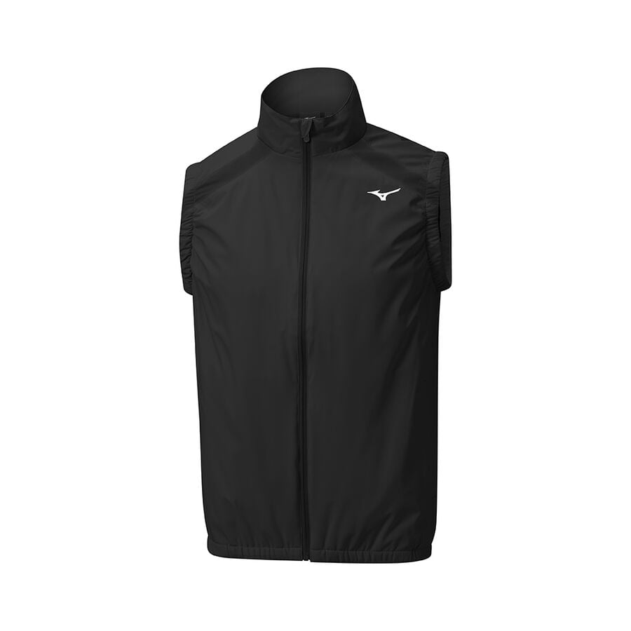 Black Men's Mizuno Breath Thermo Move Tech Vests | Philippines-953847