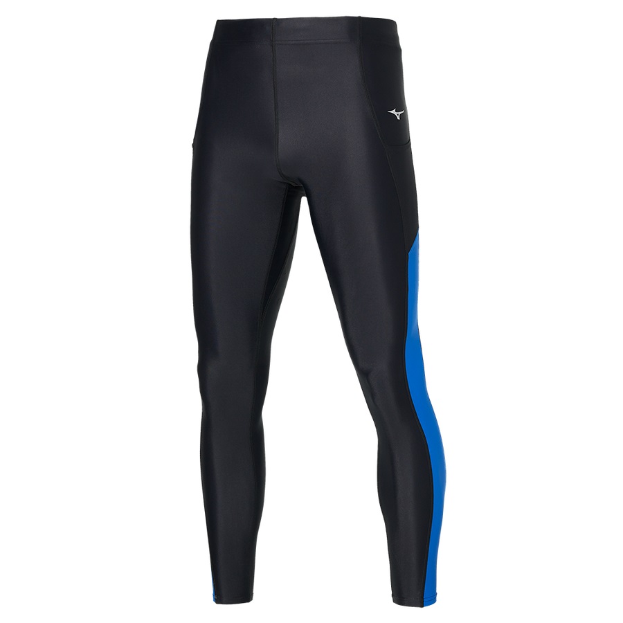 Black Men's Mizuno Core Long Tights | Philippines-057896