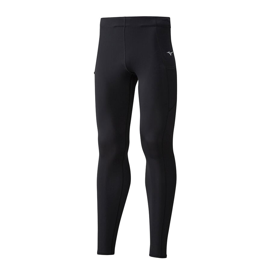 Black Men's Mizuno Core Long Tights | Philippines-862539