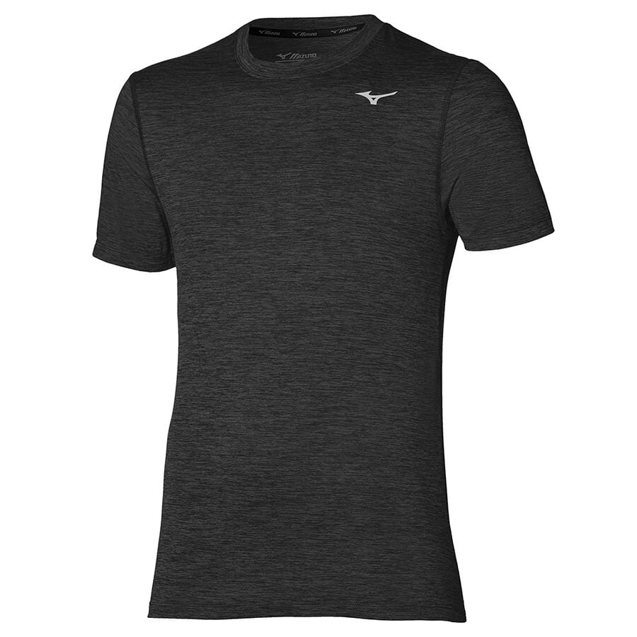 Black Men's Mizuno Impulse Core Tee | Philippines-912578