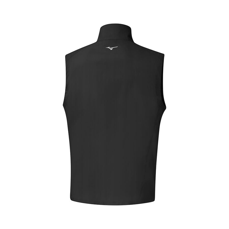 Black Men's Mizuno MT Drizzle Vests | Philippines-439682