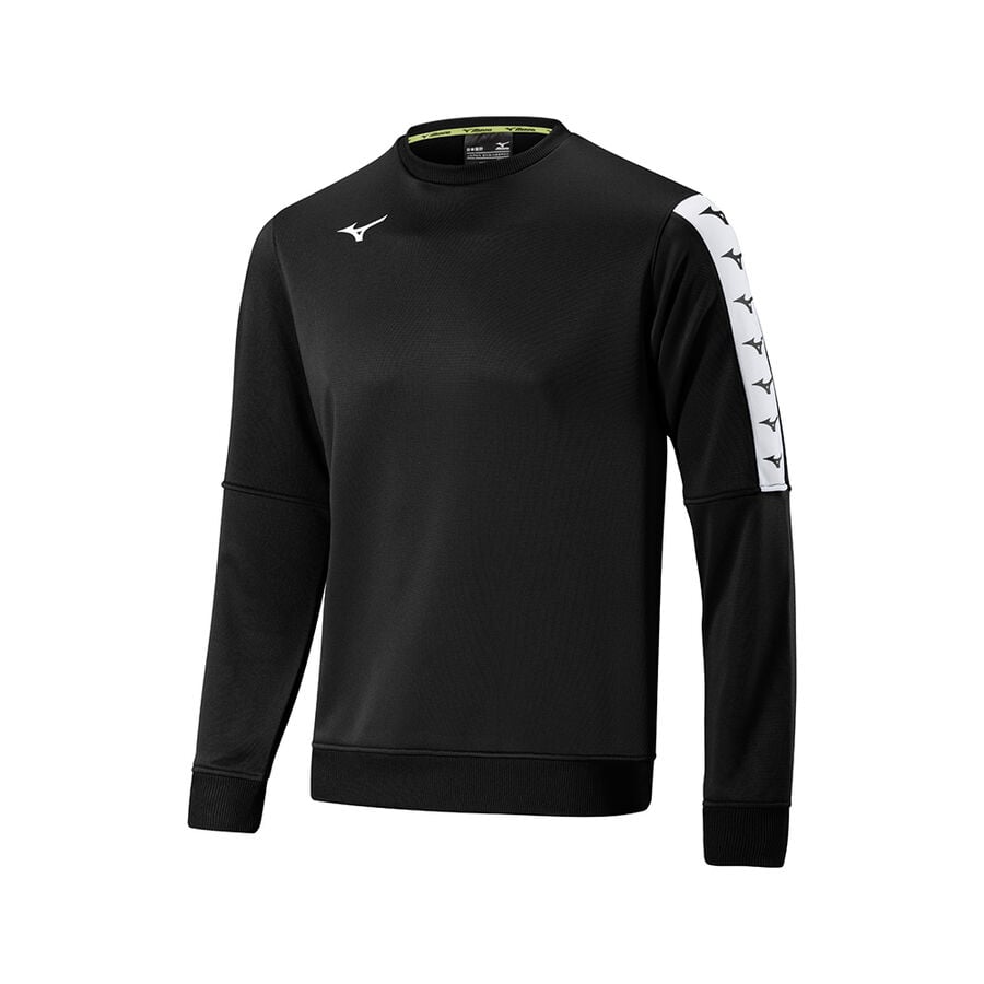 Black Men's Mizuno Nara Trn Swt Tops | Philippines-982714